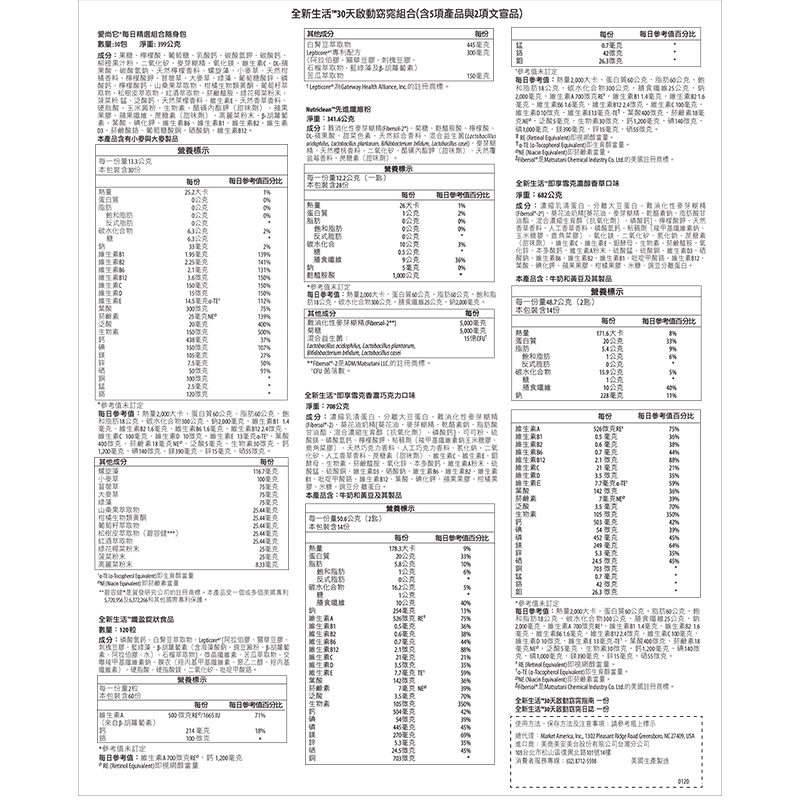 美安-全新生活-30天啟動窈窕組合-產品說明